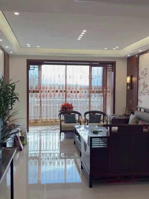华洋幸福里新中式装修竣工交付实景｜昌吉欧派大家居完工实拍